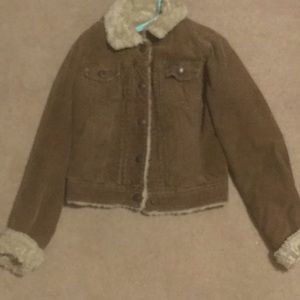 And cute brown jacket